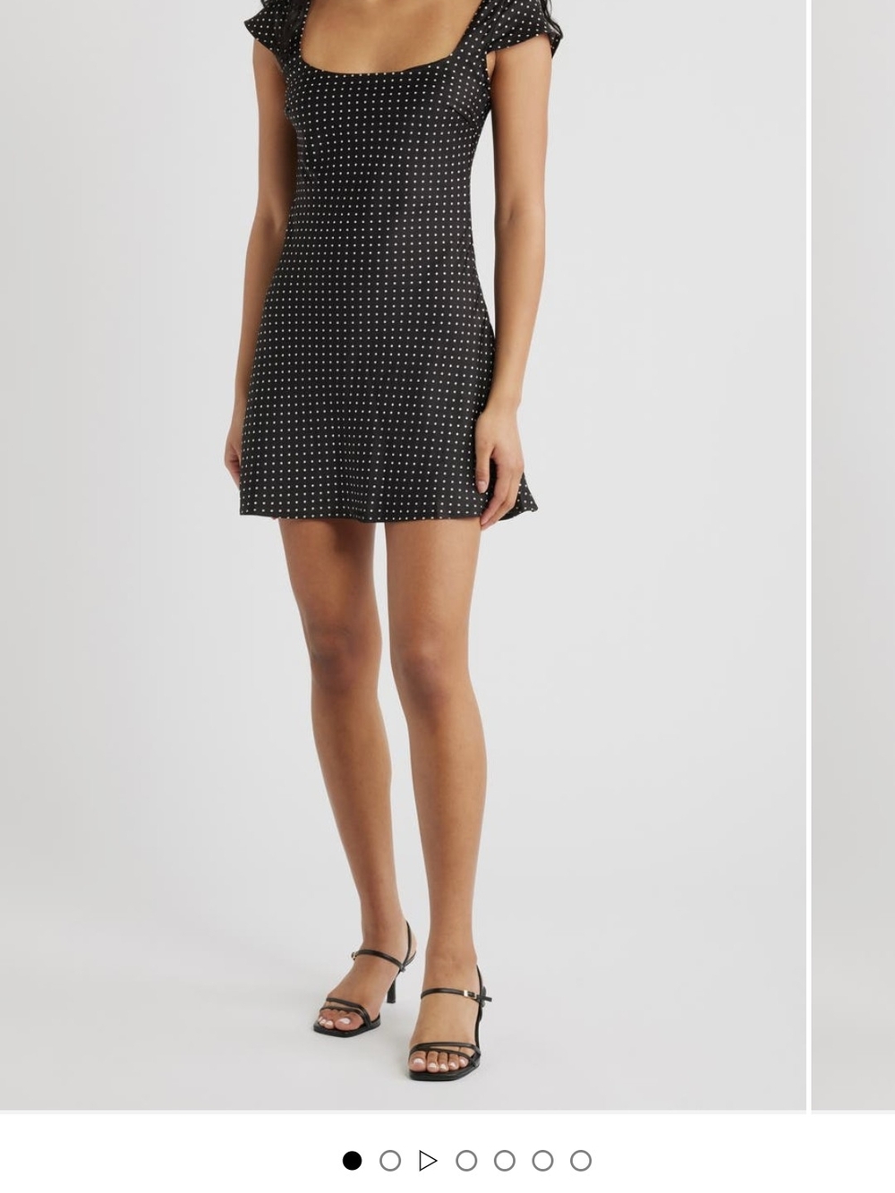 Size 2 Princess Polly Black and White Lucienne Polka Dot Dress